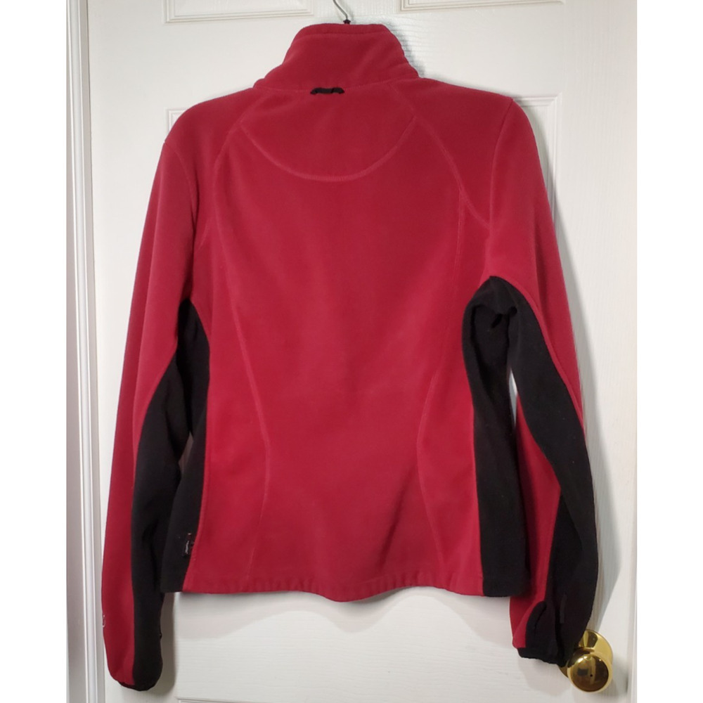 Eddie Bauer Windcutter Fleece Jacket Women’s Red Black Softshell WeatherEdge 365 - Picture 14 of 16